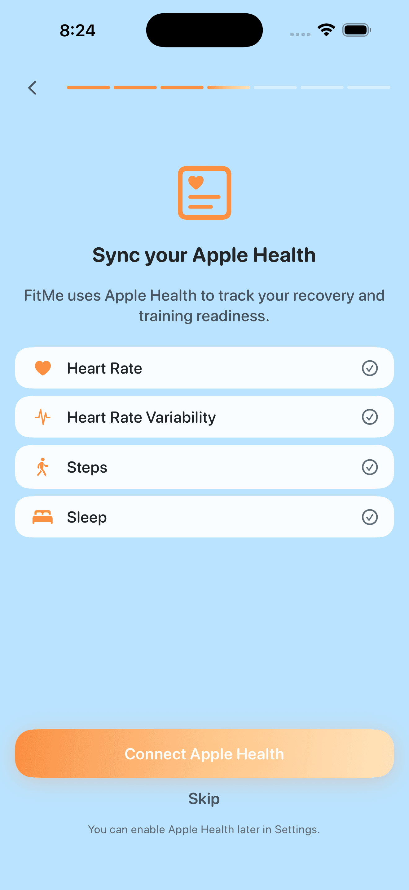 Sync Apple Health